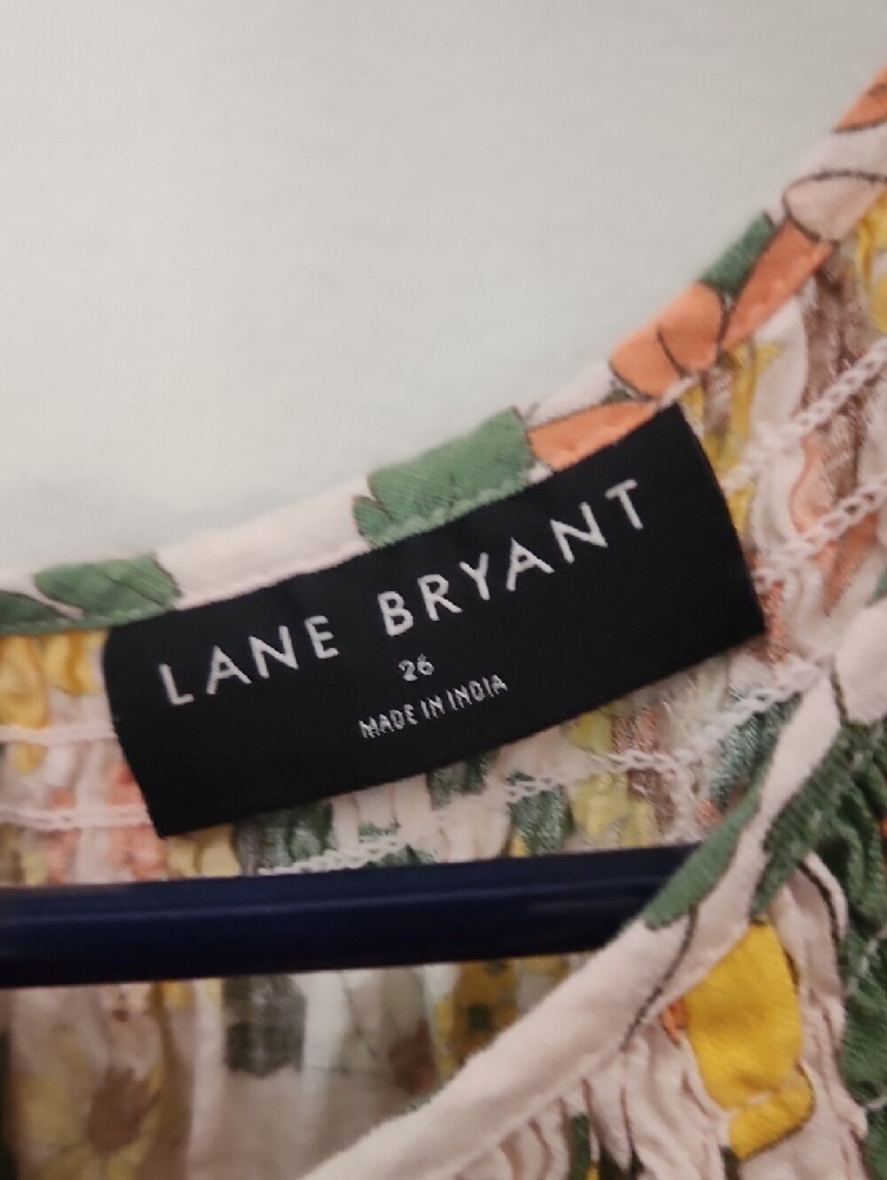 Lane Bryant 26 Jumpsuit Pastel Floral Flutter Sleeve Wide Leg Smocked - Picture 9 of 12